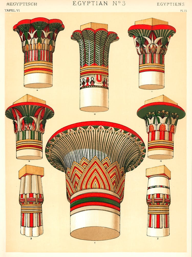 Egyptian Column, Owen Jones