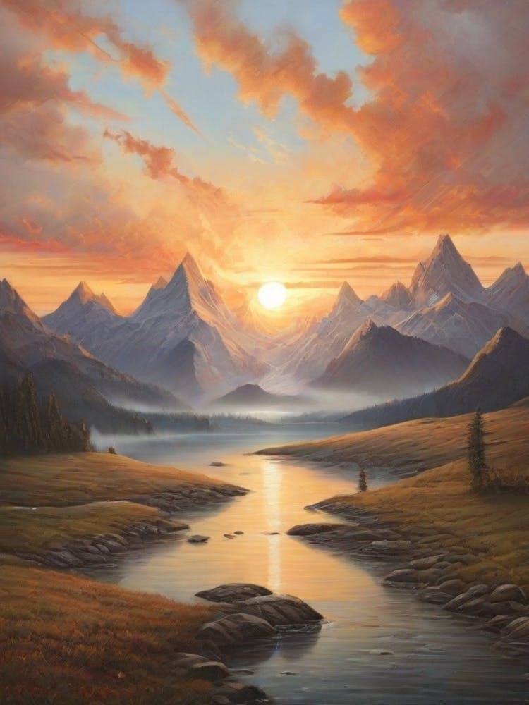 Sunset In The Mountains 5