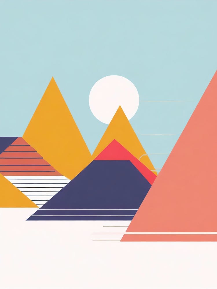 Abstract Mountain Landscape