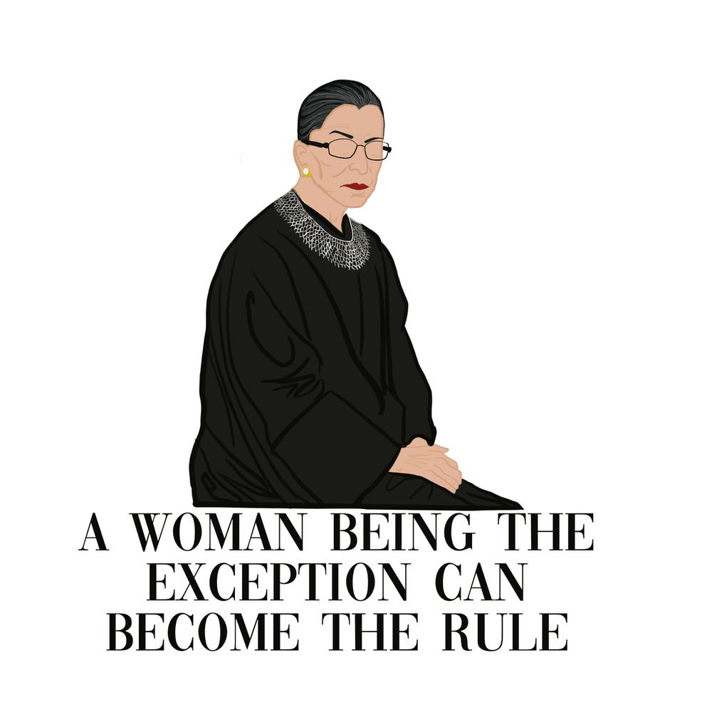 A Woman Being The Exception Can Become The Rule - Ruth Bader Quotes