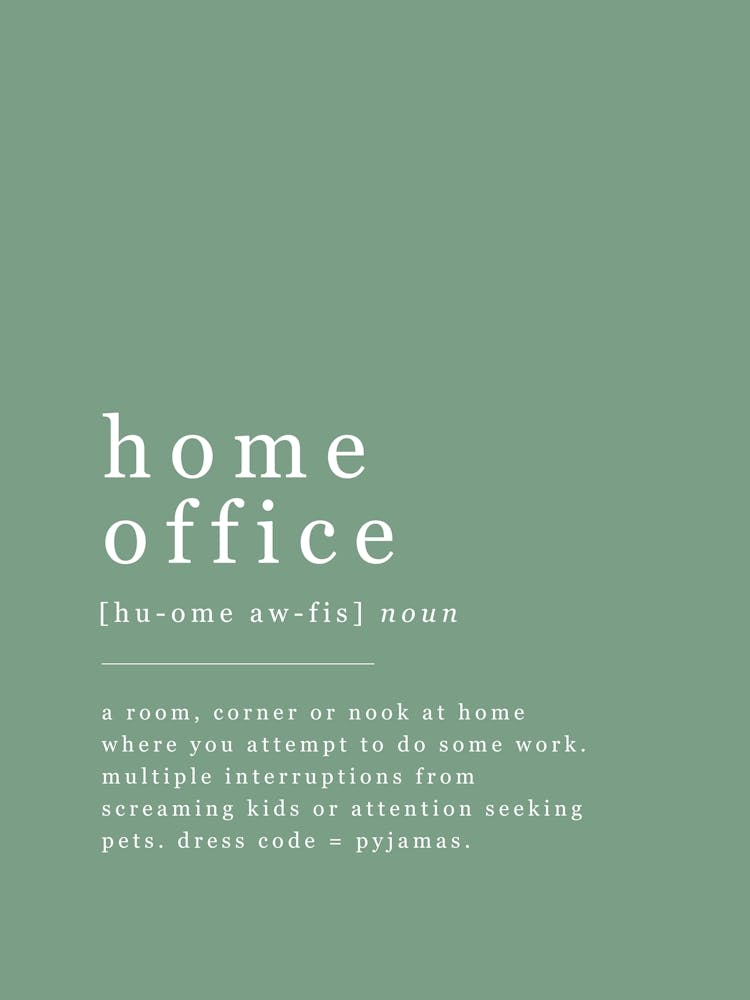Home Office - Office Definition - Green