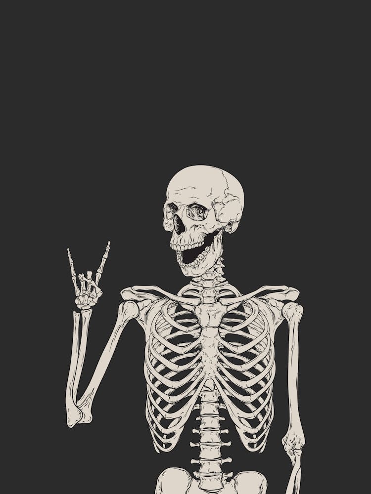 Skeleton Halloween Poster 1