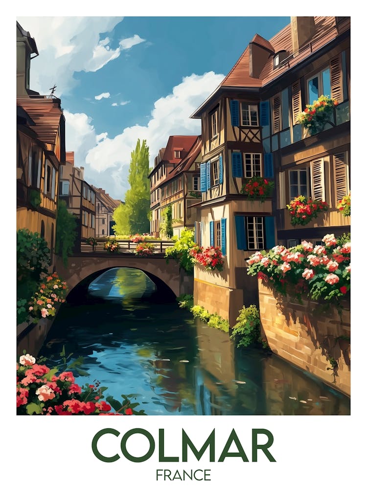Affiche de voyage Colmar