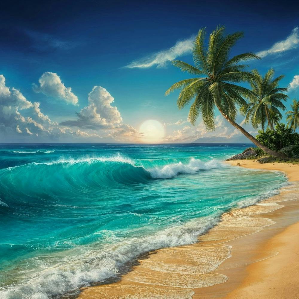 Beach At Sunset
