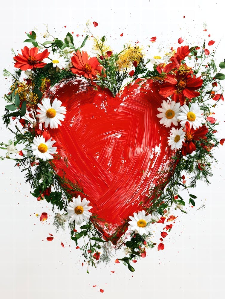 Heart With Flowers 20
