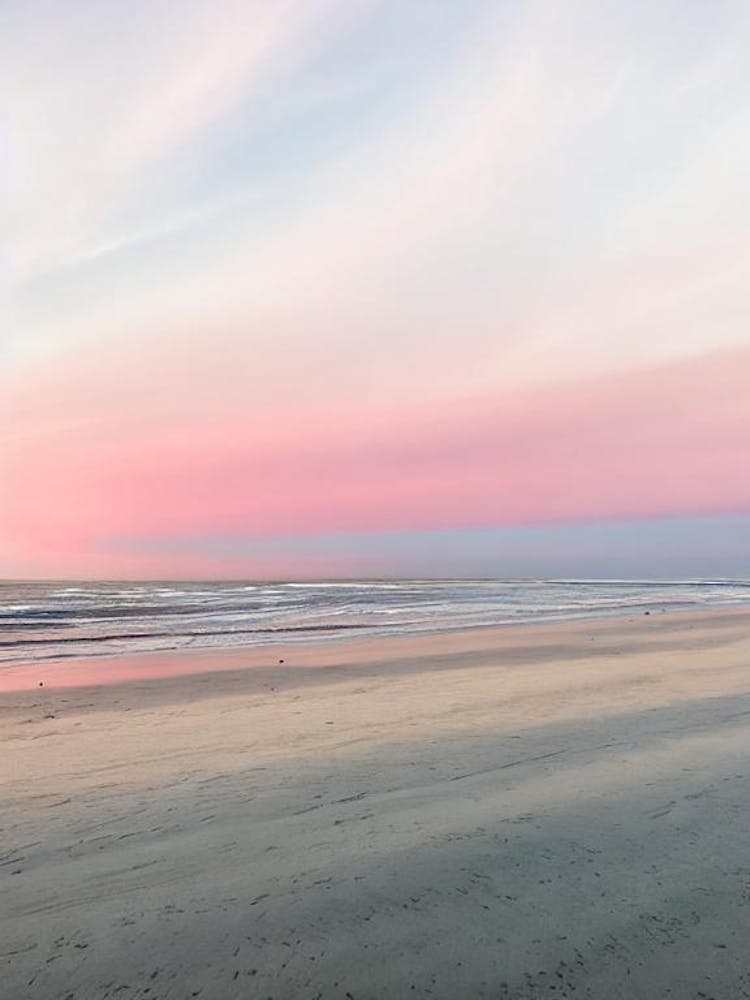 Camber Sands, East Sussex Pink Photography 1
