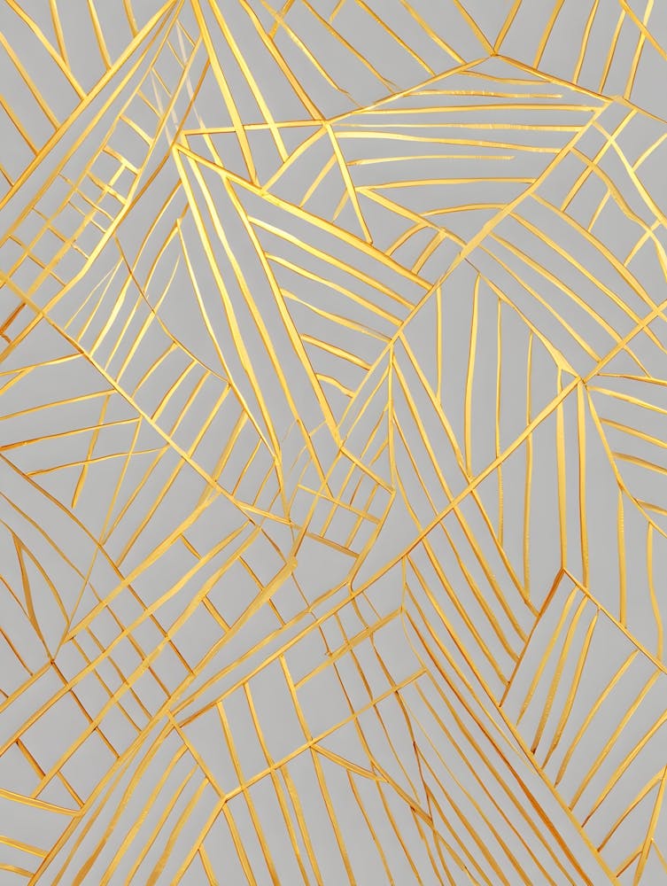 Abstract Geometric Gold Lines - Golden Pattern