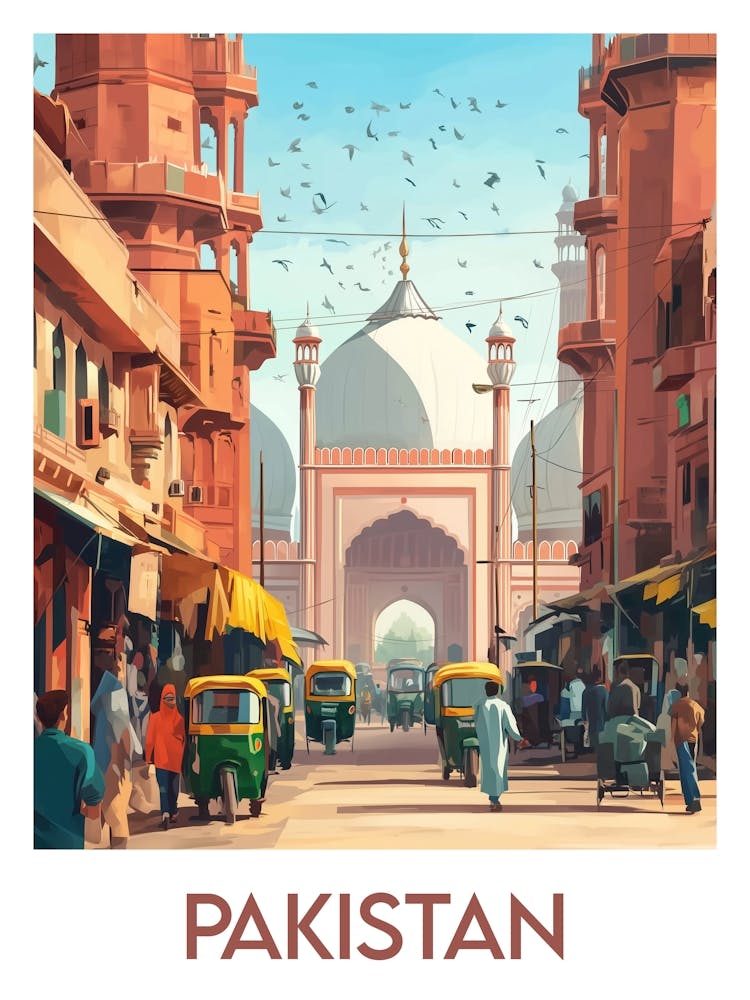 Affiche de voyage Pakistan
