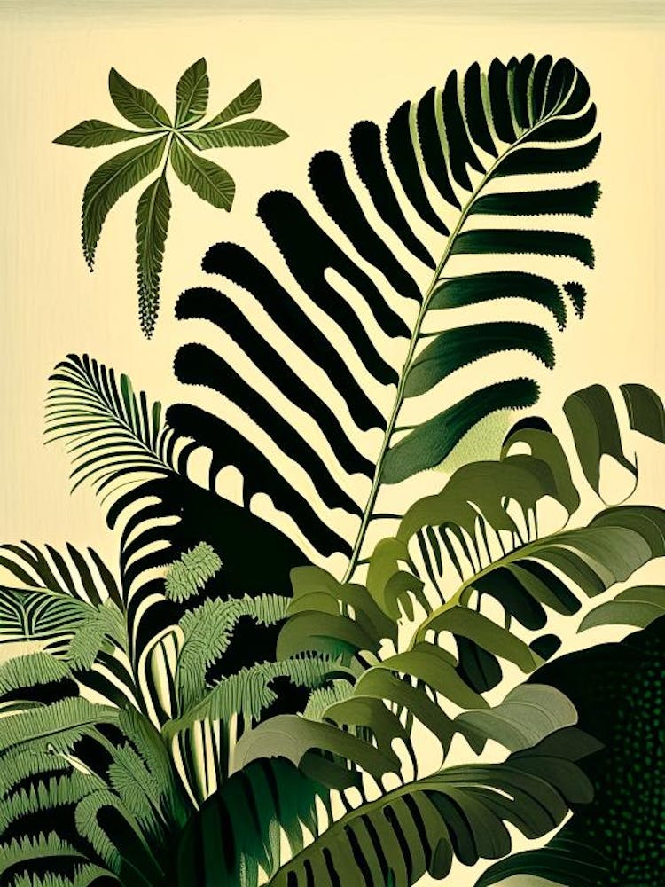 Giant Chain Fern Rousseau Inspired