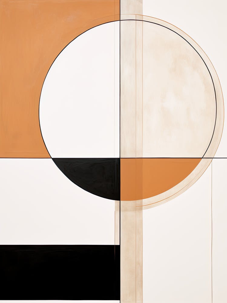Jubilant Geometry: Abstract Bauhaus Carnival