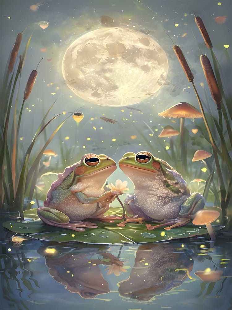 Frogs In The Moonlight