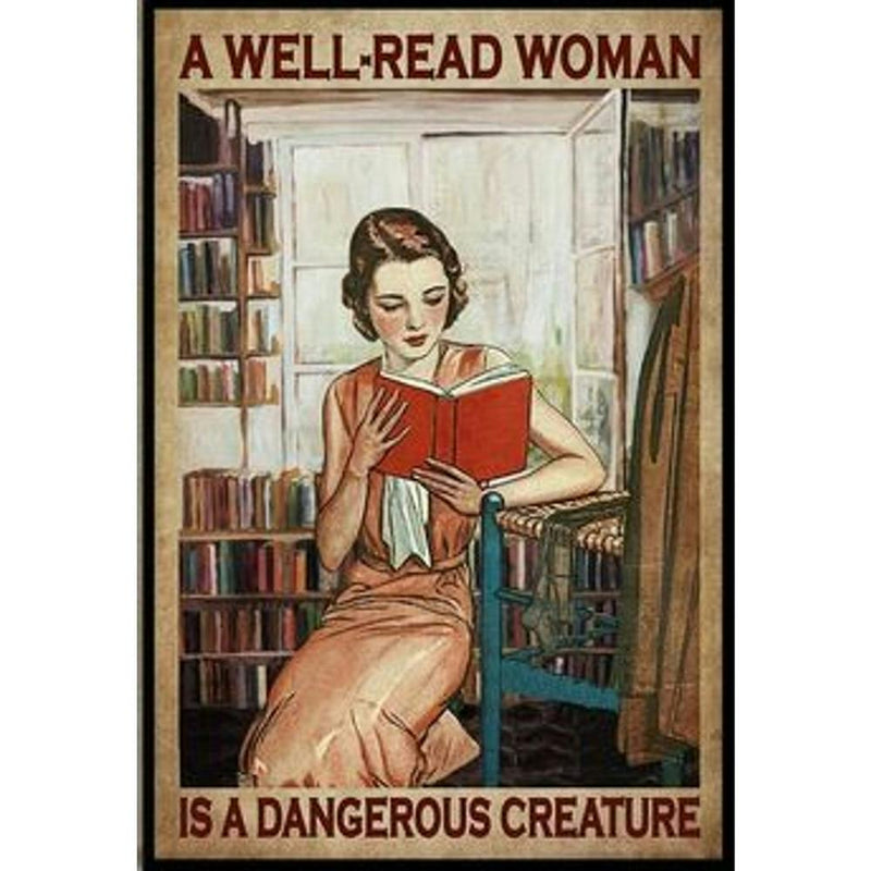 A Well-Read Woman Wall Art