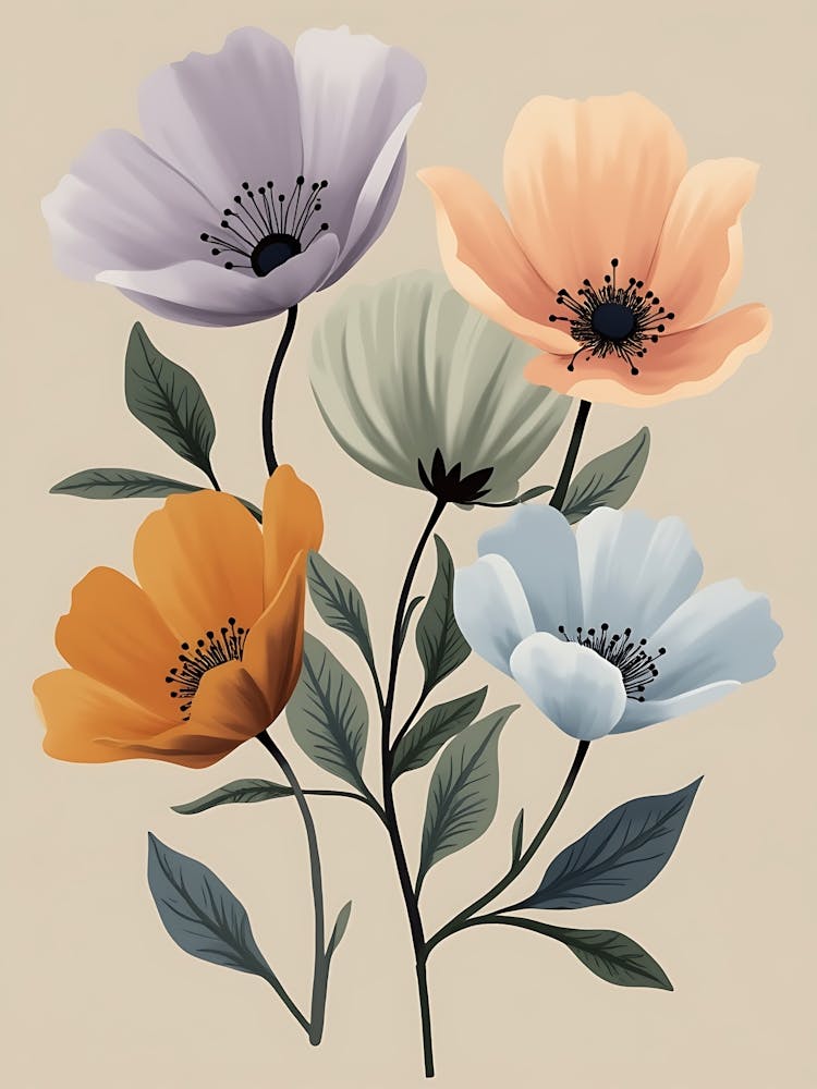 Blush and Terracotta Botanical Design