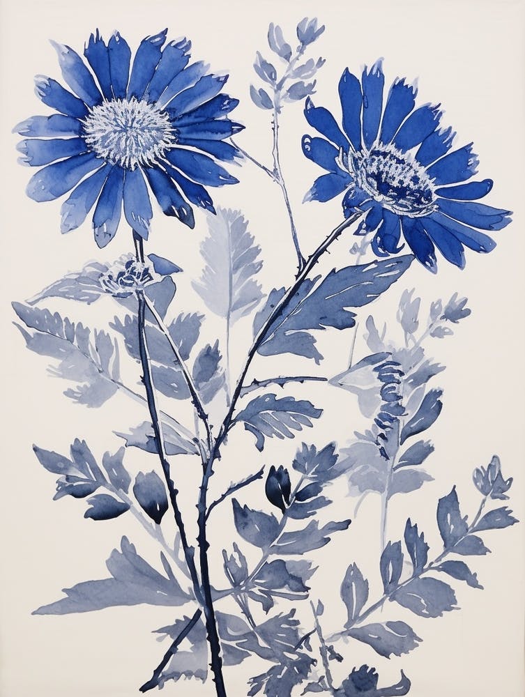 Asters Botaniques Bleus 6
