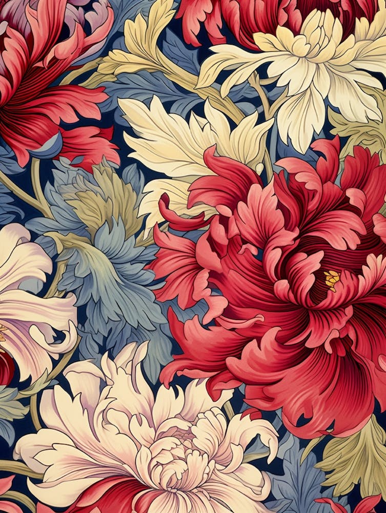 Peony Flower Pattern 1