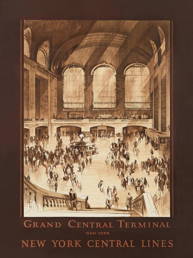 Grand Central Station Vintage-Reiseposter