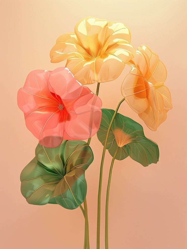 Dreamy Inflatable Flowers Nasturtium 4