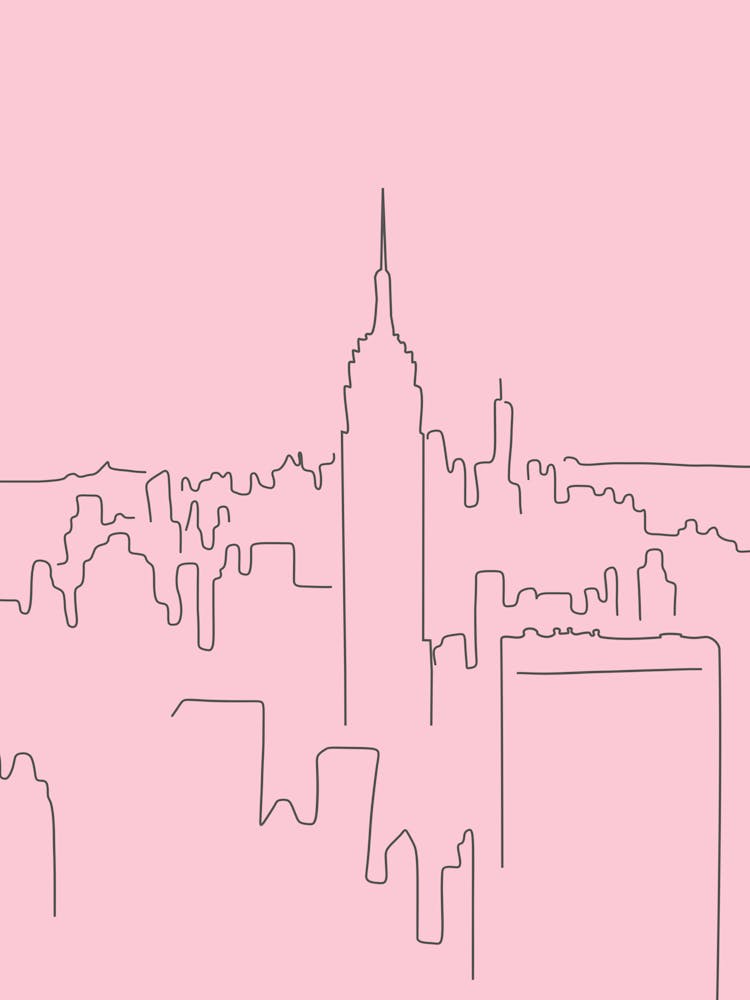 New York Line Pink