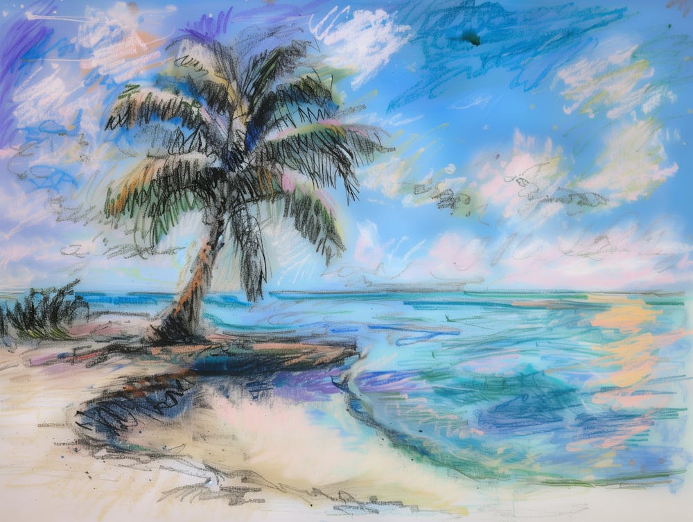 Palmier sur la Plage