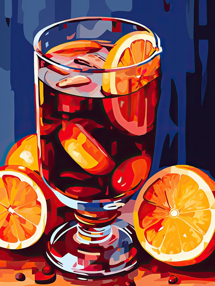 Mulled Wine, Gluhwein, Christmas art 5