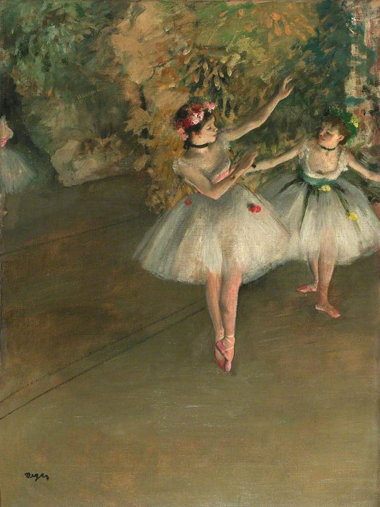Two Dancers On A Stage, Edgar Degas