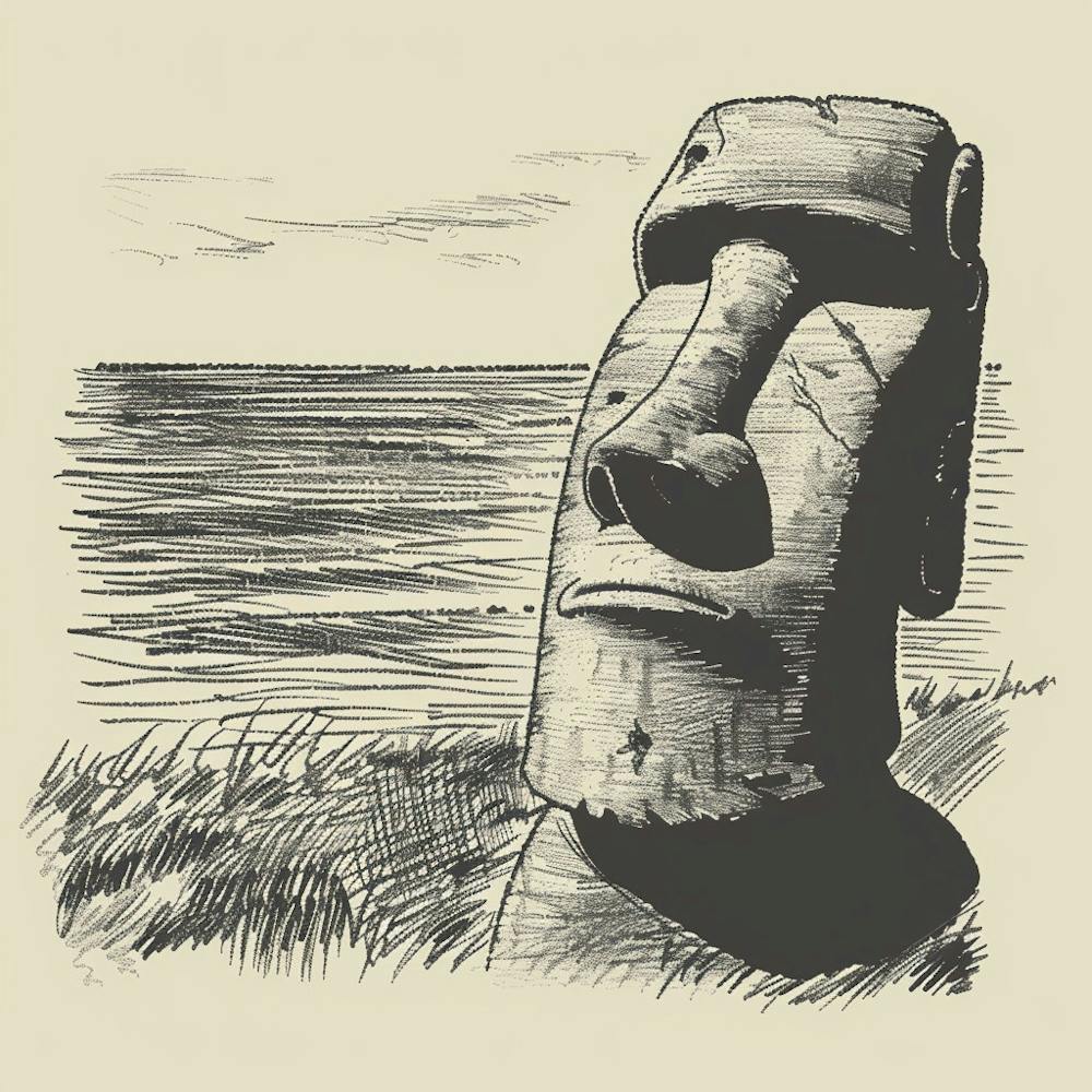 Moai Head 1