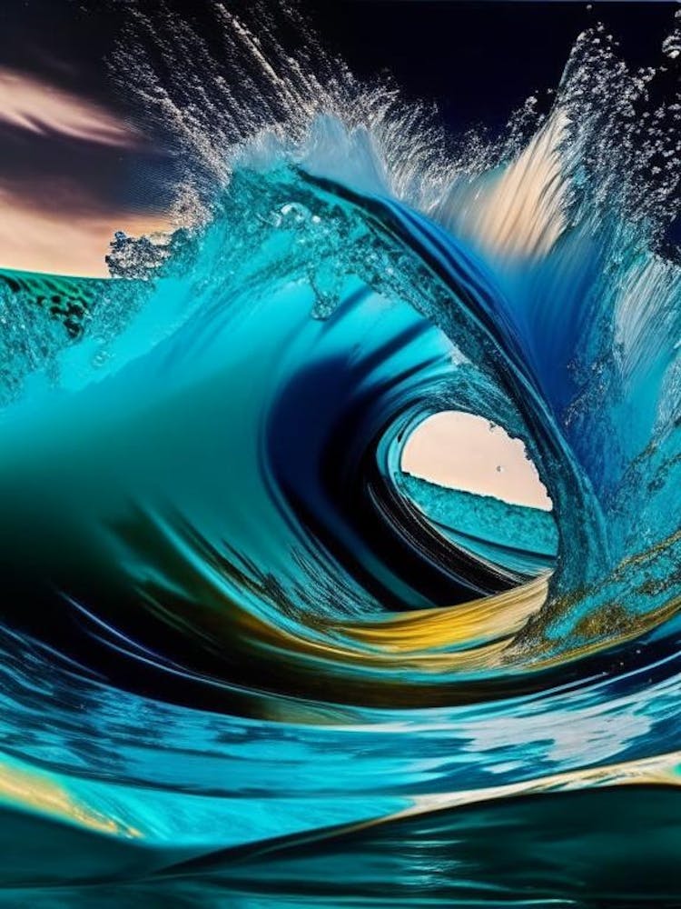 Water As A Symbol Of Power & Strength Waterscape Pop Art Photography 1