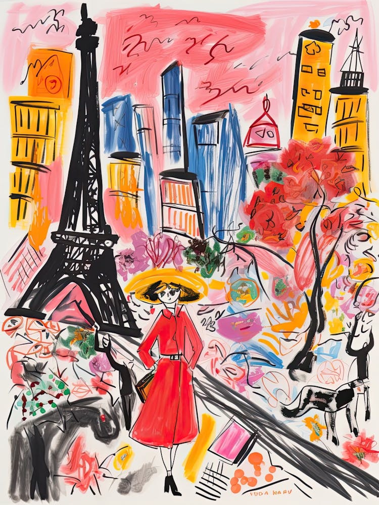 Tokyo, Dreamy Storybook Illustration 2