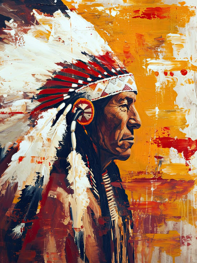 Oglala Odyssey In Minimalism ! Native American Art