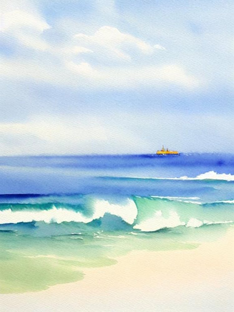 Cottesloe Beach 3, Australia Aquarell