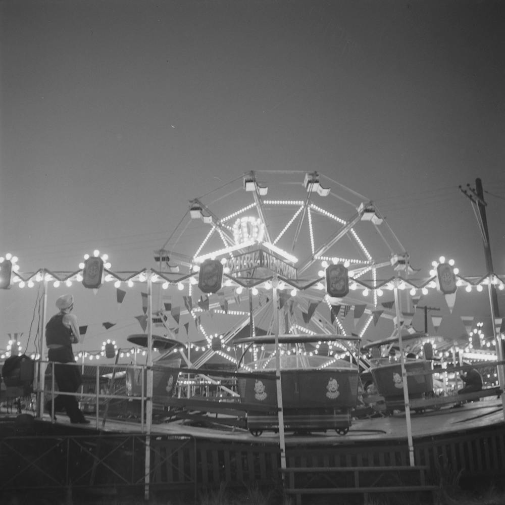 Klamath Falls, Oregon, Carnival Rides At The Circus By Russell Lee