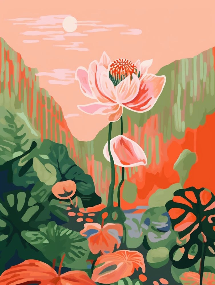 Boho Wildflower Painting Mayapple 1