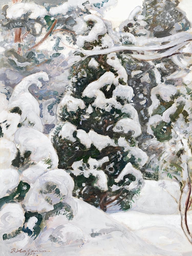 Juniper Tree In Snow (1917), Pekka Halonen