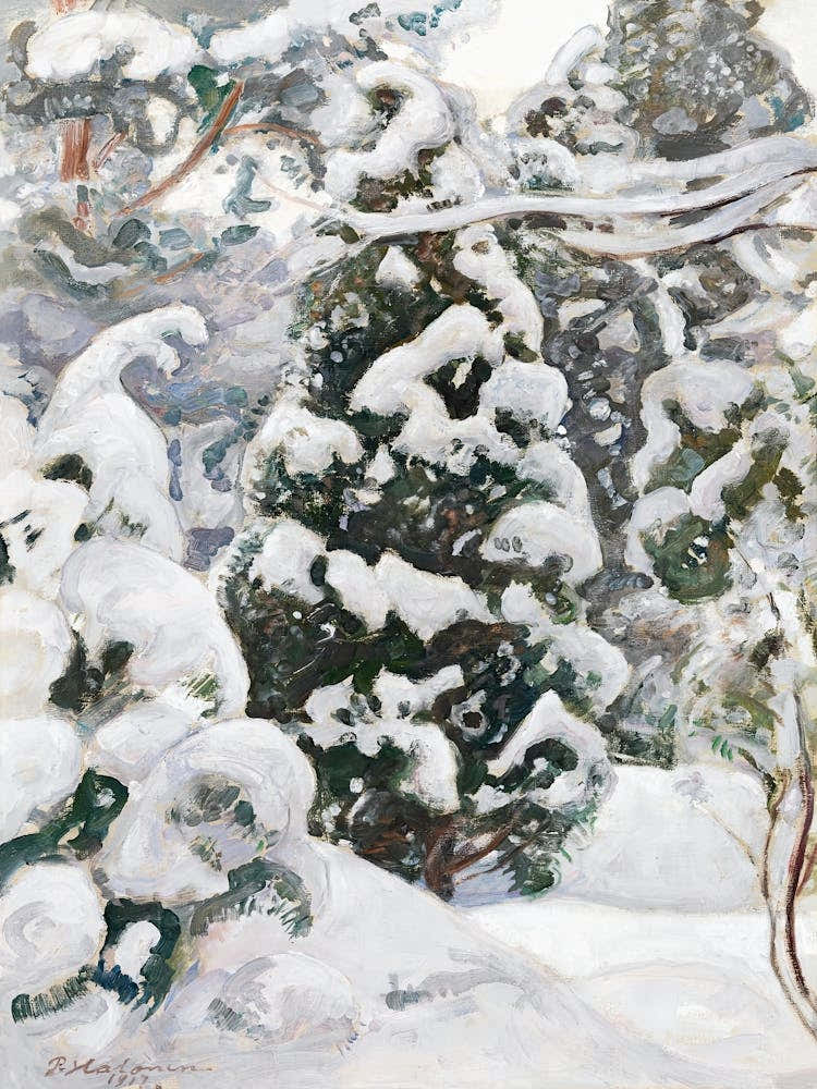 Juniper Tree In Snow (1917), Pekka Halonen