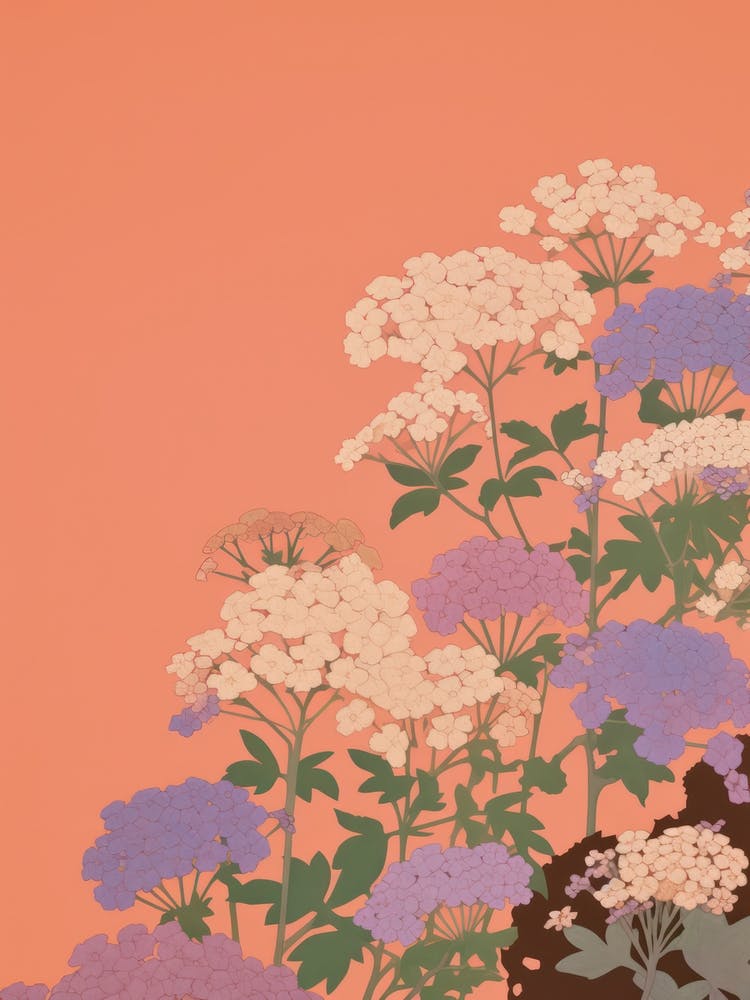 Statice Flower Big Bold Illustration 3