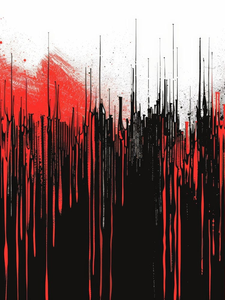 Dripping Blood Canvas Print