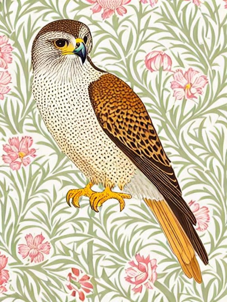 Falcon William Morris Style Bird