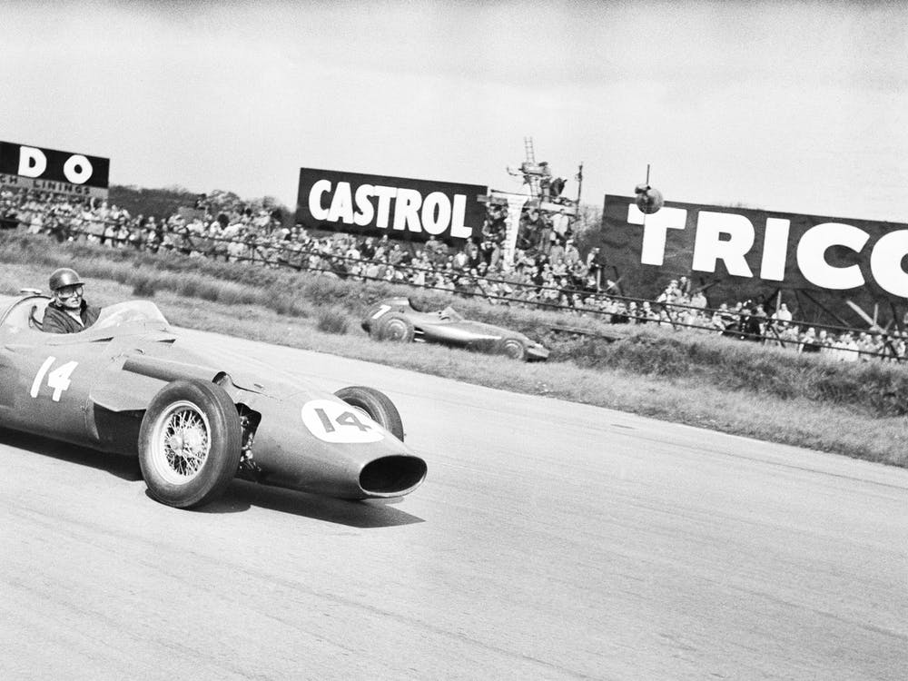 Maria Teresa De Filippis Red Maserati At Silverstone