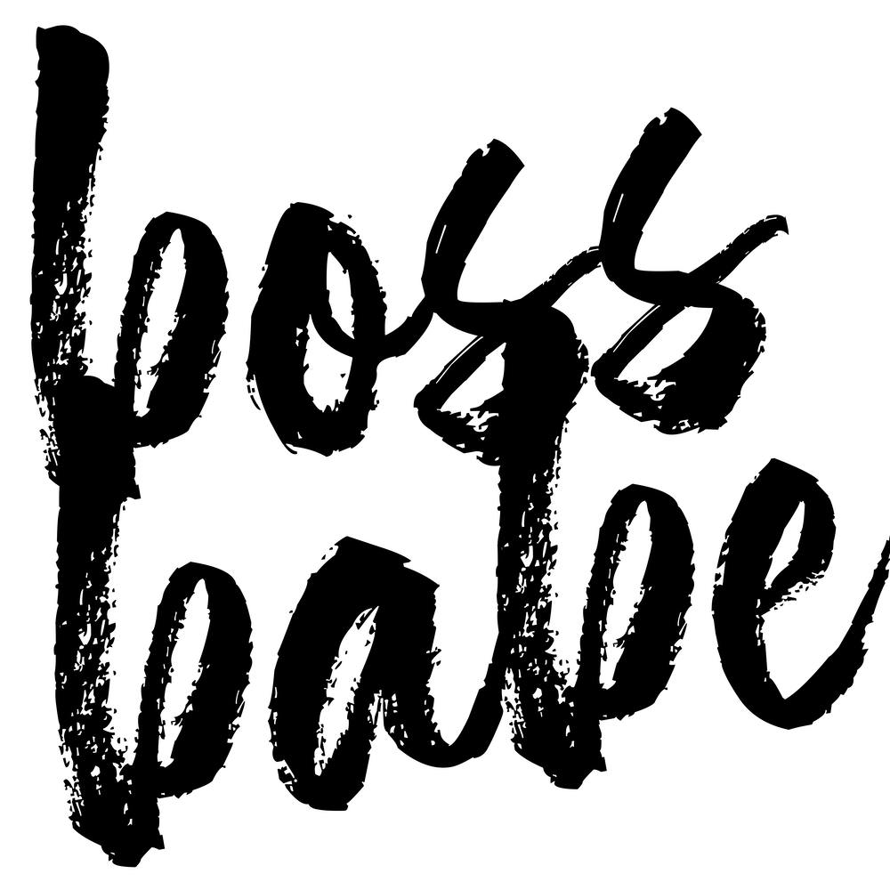 Boss Babe Bold Script Square