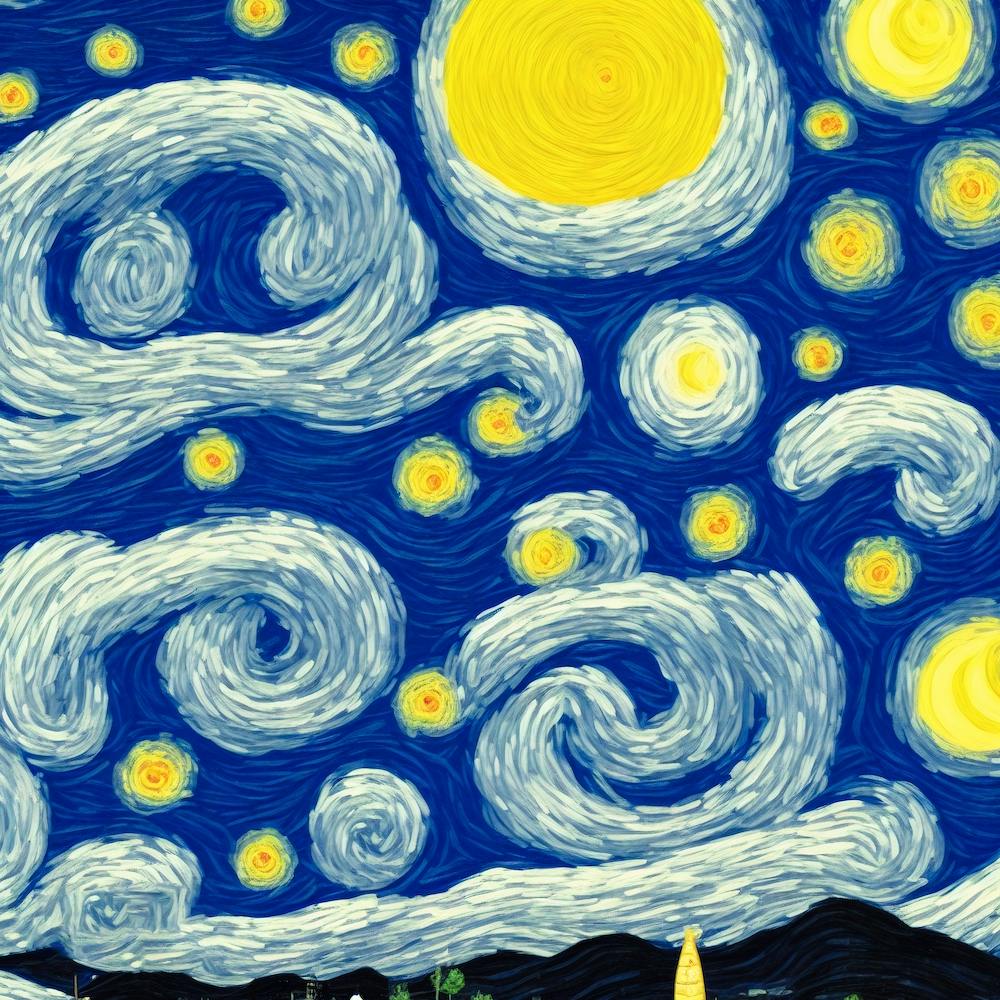 Totoro Starry Night 2