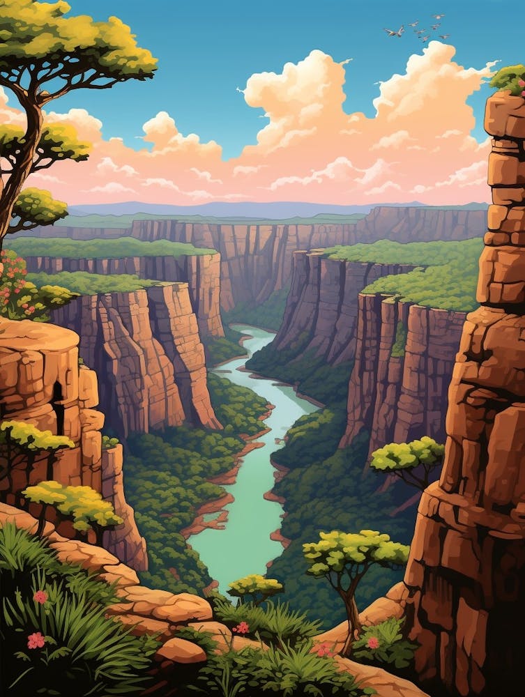 Blyde River Canyon Cartoon 1