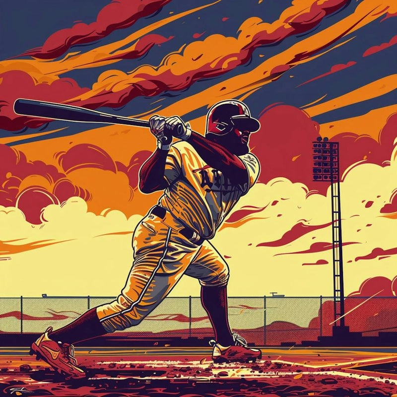 A Baseball Player Hitting Home Run Lofi Illustra 1718672720 2