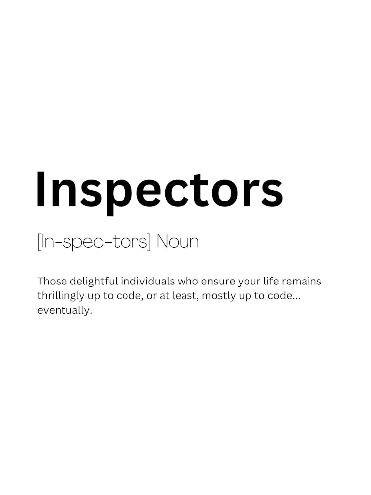 Inspectors Definition Meaning