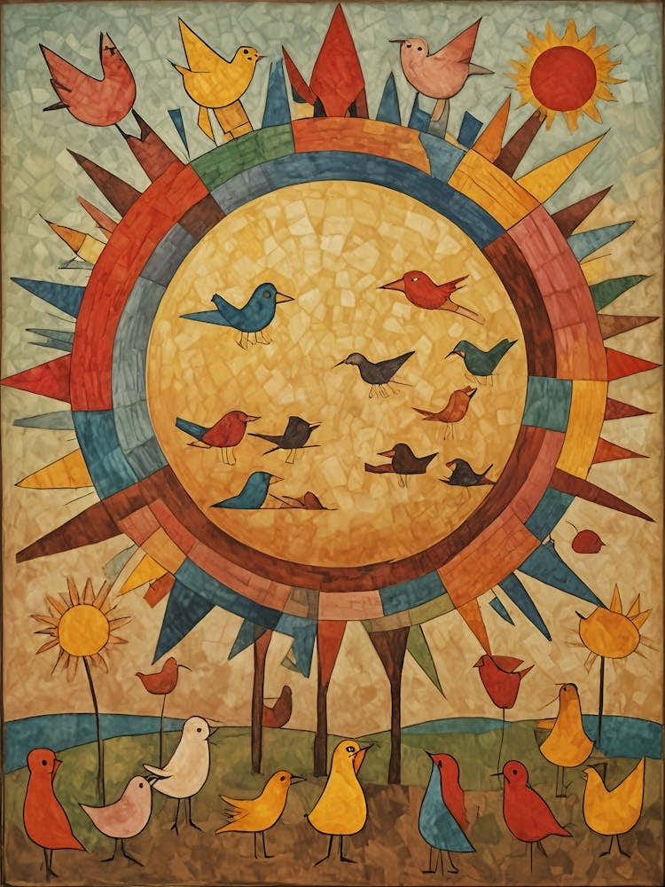 Birds At Sunrise no2