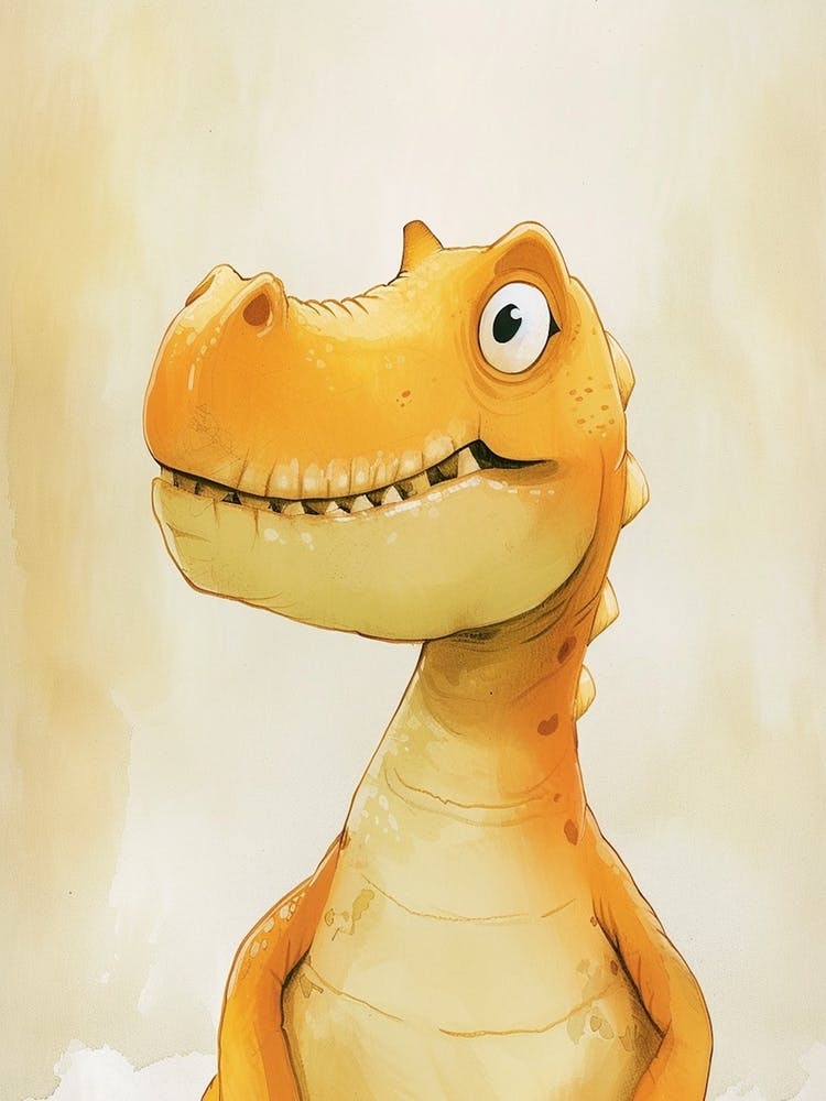 Niedliche T-Rex Dinosaurier-Illustration 1
