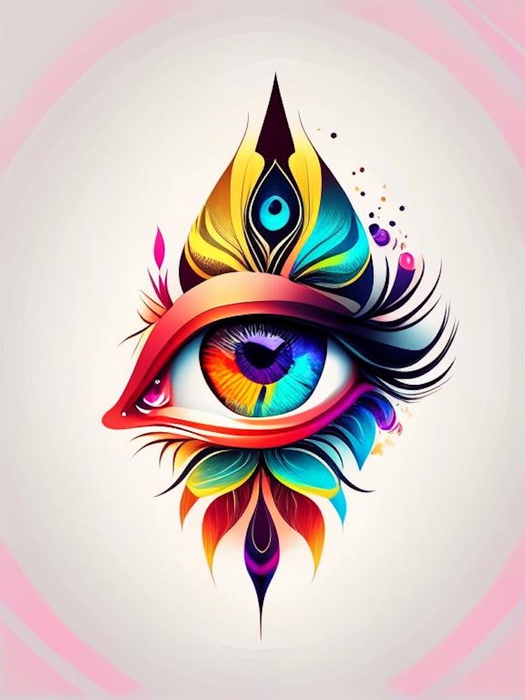 Abstract Expression, Symbol, Third Eye Tattoo 1