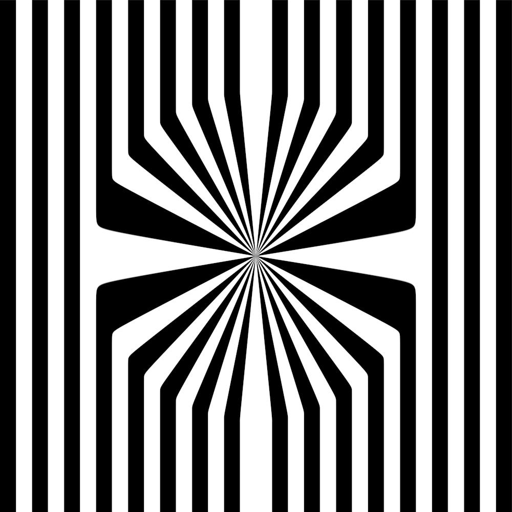 Abstract Black And White Striped Pattern