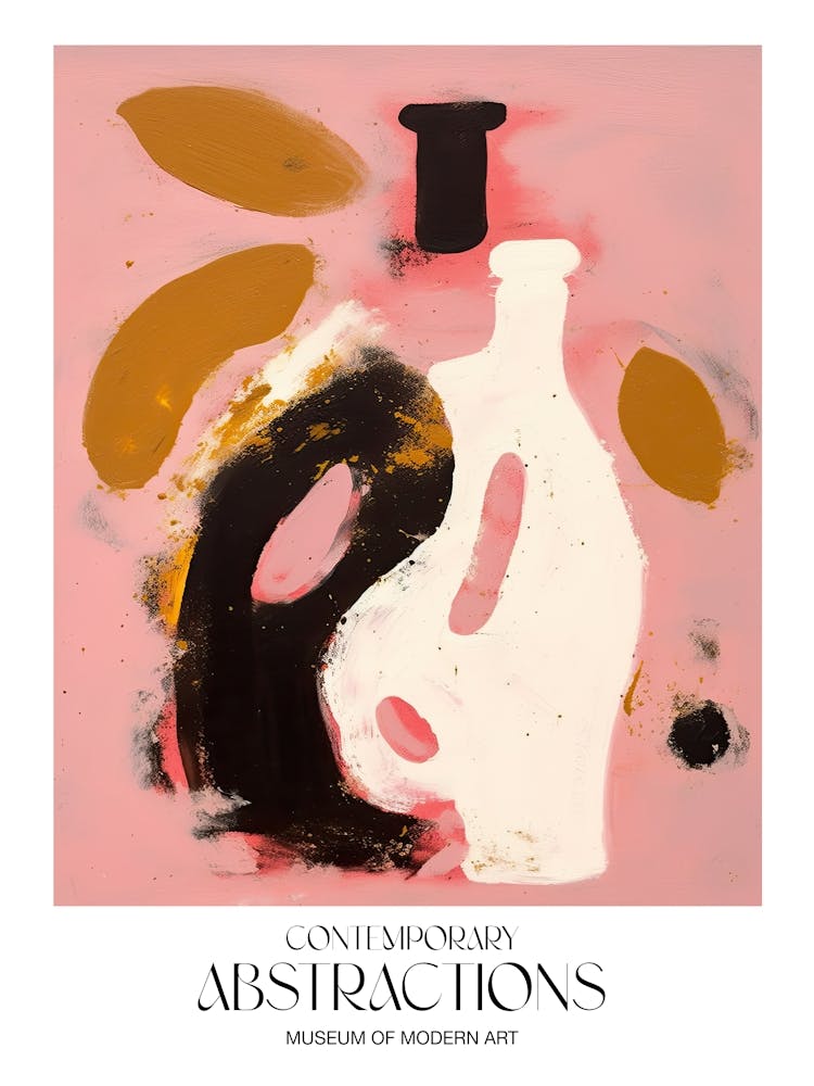 Pink Terracotta Painting Abstract 1 Exhibition Poster