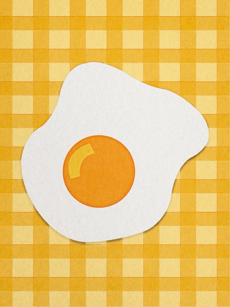 Fried Egg Paper Cut