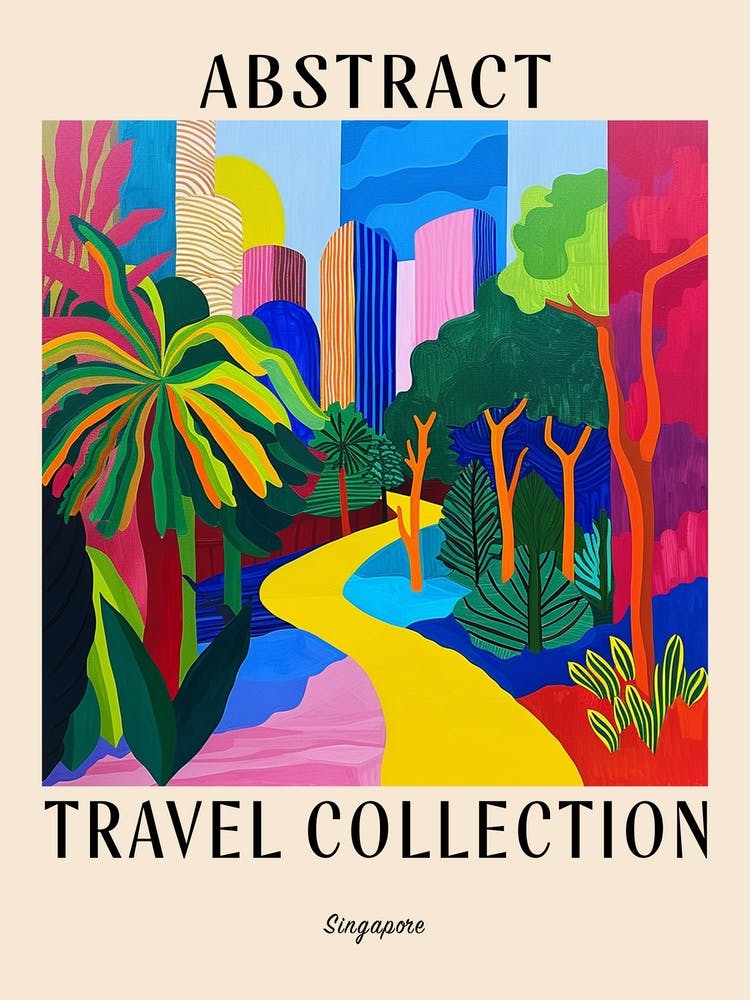 Abstract Travel Collection Poster Singapore 5